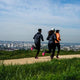 Trail running training in the city