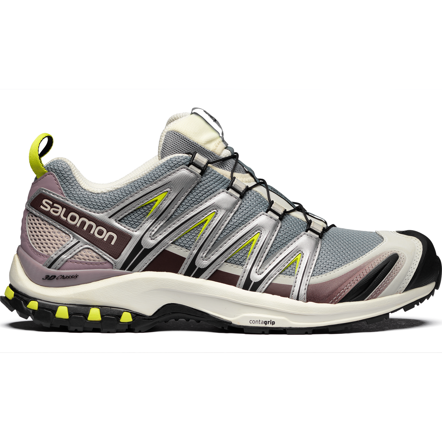 XA PRO 3D Unisex Sportstyle Shoes in Quarry / Vanilla Ice / Lime Punch