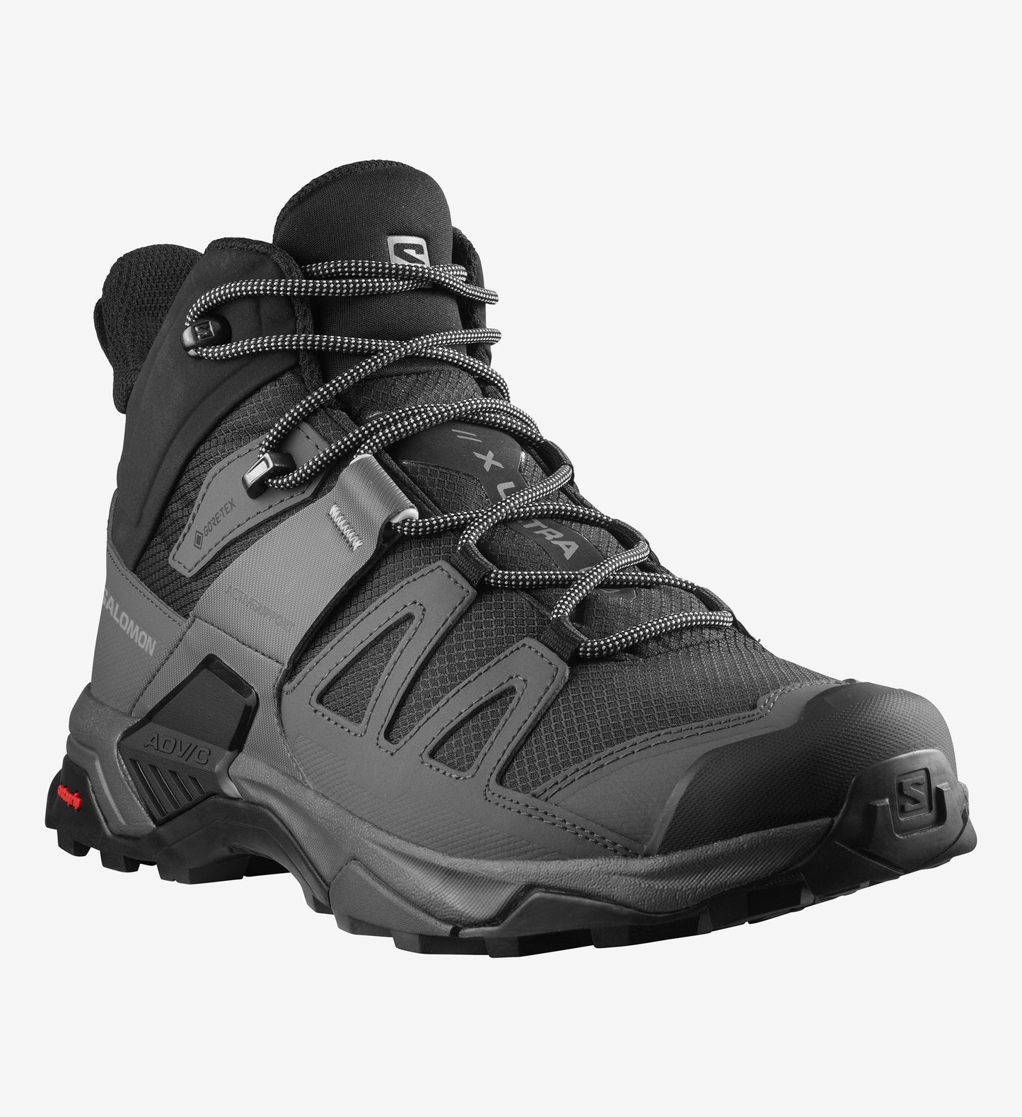 X ULTRA 4 MID WIDE GTX Men Outdoor Shoes in Black / Magnet / Pearl Blue