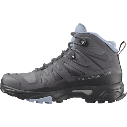 X ULTRA 4 MID GTX Women Outdoor Shoes in Magnet / Black / Zen Blue