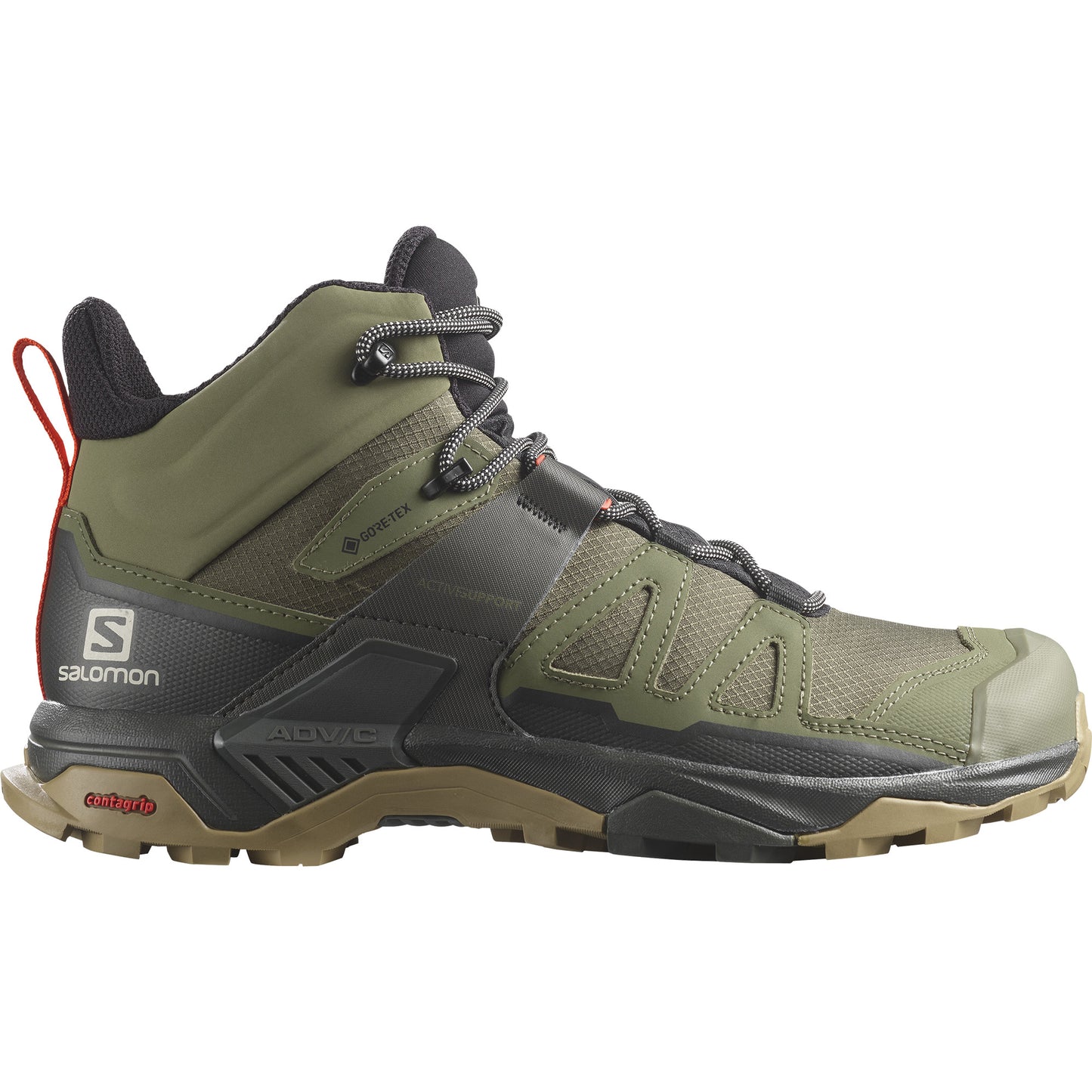 X ULTRA 4 MID GTX Men Outdoor Shoes in Deep Lichen Green / Peat / Kelp