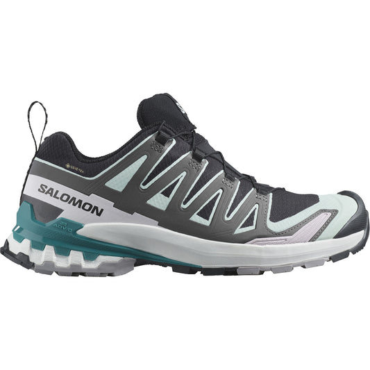 XA PRO 3D V9 GTX Women Outdoor Shoes in Black / Bleached Aqua / Harbor Blue