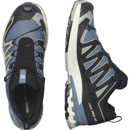 XA PRO 3D V9 GTX Men Outdoor Shoes in Flint Stone / Black / Ghost Gray