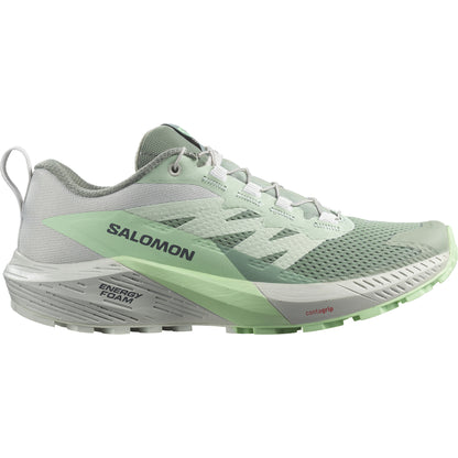 SENSE RIDE 5 Women Trail Running Shoes in Lily Pad / Metal / Green Ash