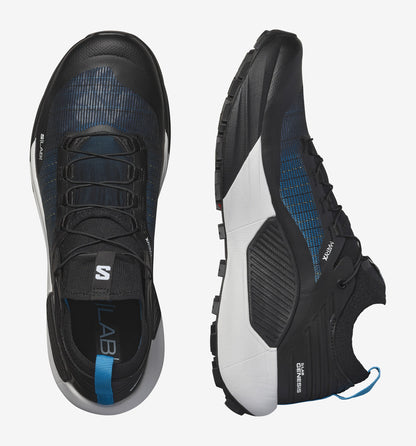 S/LAB GENESIS Unisex Trail Running Shoes Black / White / Blue Danube