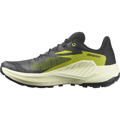 GENESIS Men Trail Running Shoes in Black / Sulphur Spring / Transparent Yellow