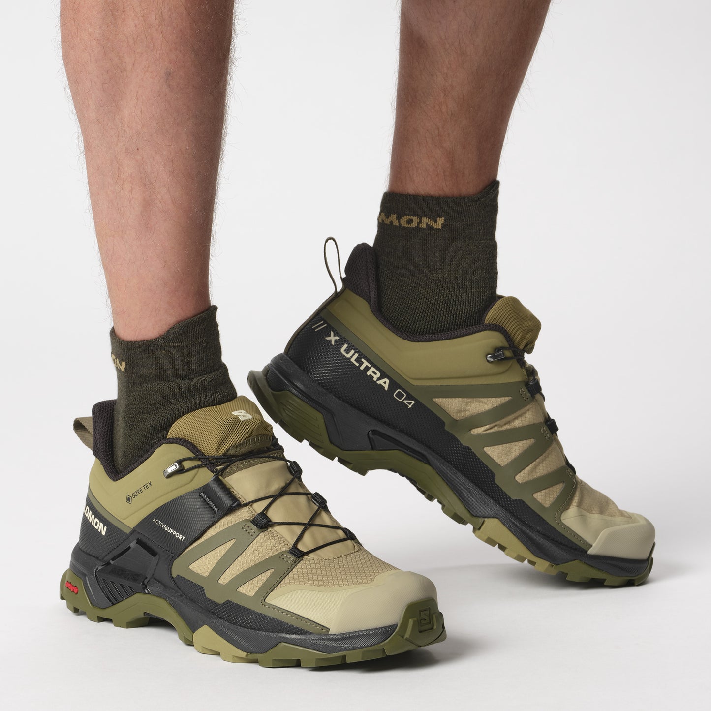 X ULTRA 4 GTX Men Outdoor Shoes in Slate Green / Olive Night / Black