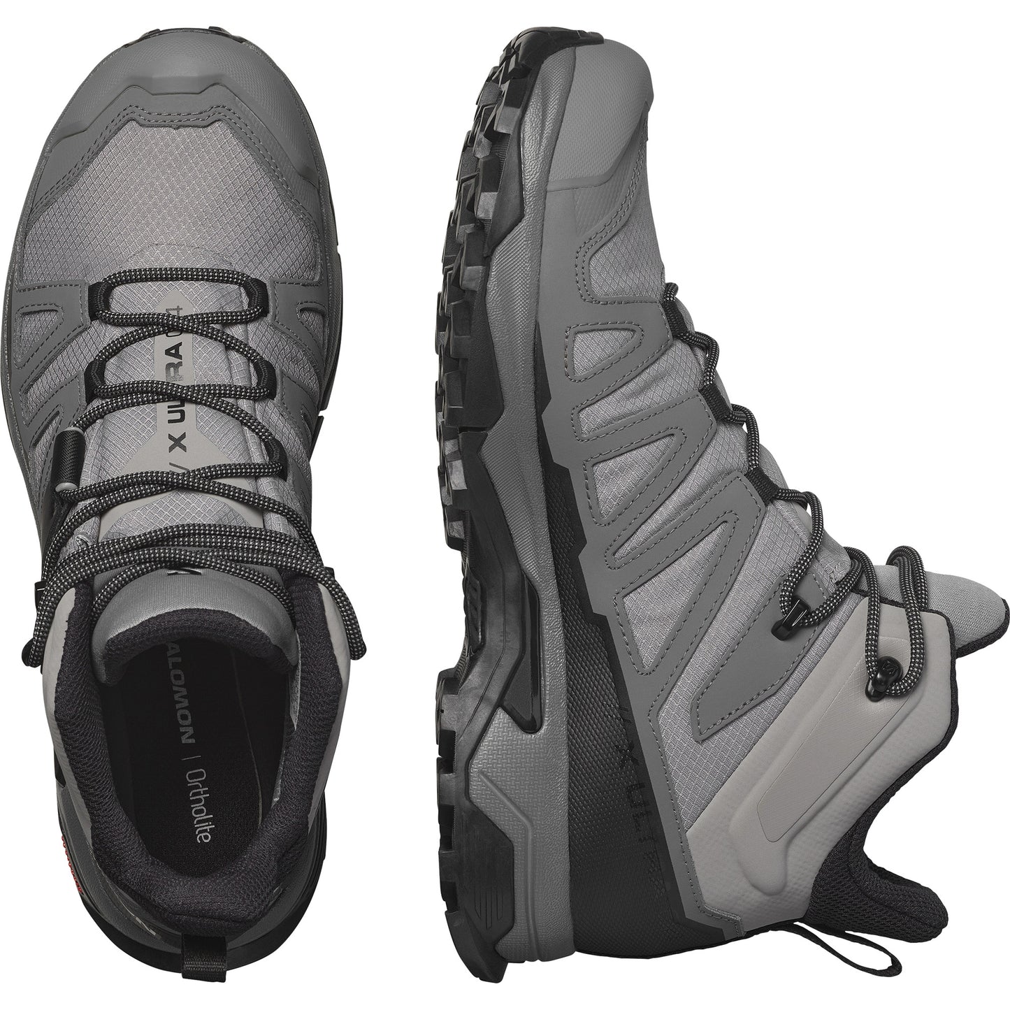 X ULTRA 4 MID GTX Men Outdoor Shoes in Sharkskin / Quiet Shade / Black