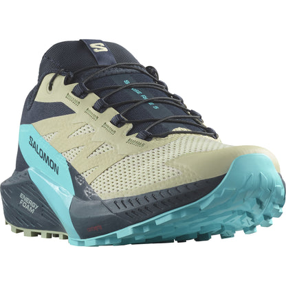 SENSE RIDE 5 Men Trail Running Shoes in Alfalfa / Carbon / Peacock Blue