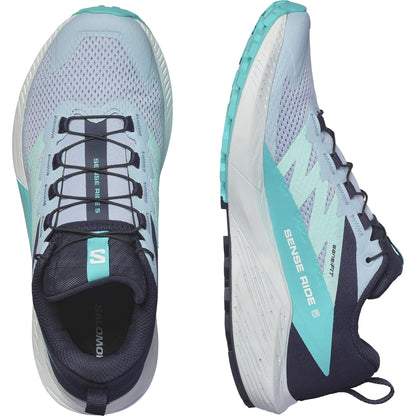 SENSE RIDE 5 Women Trail Running Shoes in Cashmere Blue / Carbon / Peacock Blue