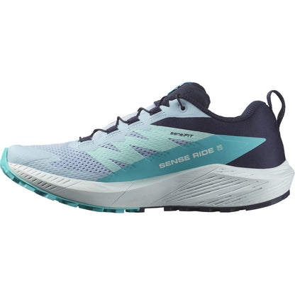 SENSE RIDE 5 Women Trail Running Shoes in Cashmere Blue / Carbon / Peacock Blue