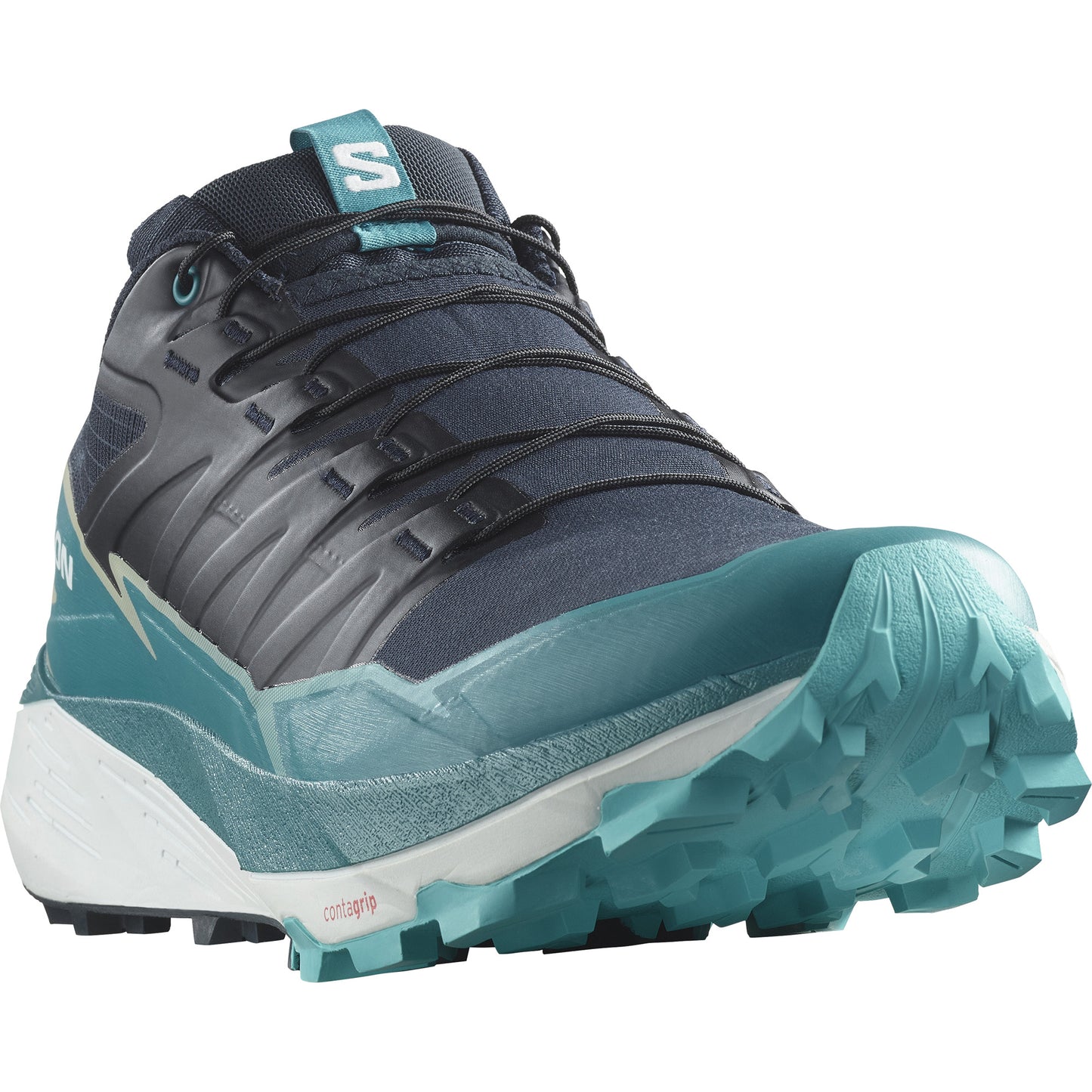 THUNDERCROSS Men Trail Running Shoes in Carbon / Tahitian Tide / Peacock Blue