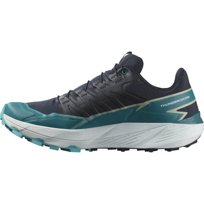 THUNDERCROSS Men Trail Running Shoes in Carbon / Tahitian Tide / Peacock Blue