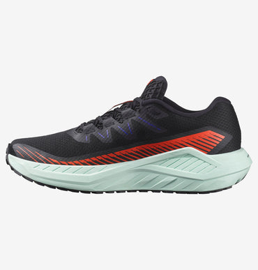 DRX DEFY GRVL Men Road Running Shoes Black/Cherry Tomato/Bay