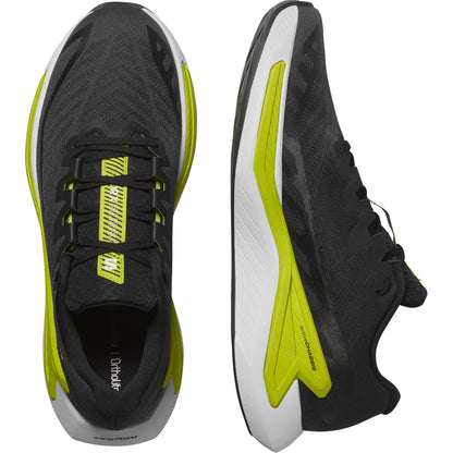 DRX BLISS ISD Men Road Running Shoes in Black / Sulphur Spring / White