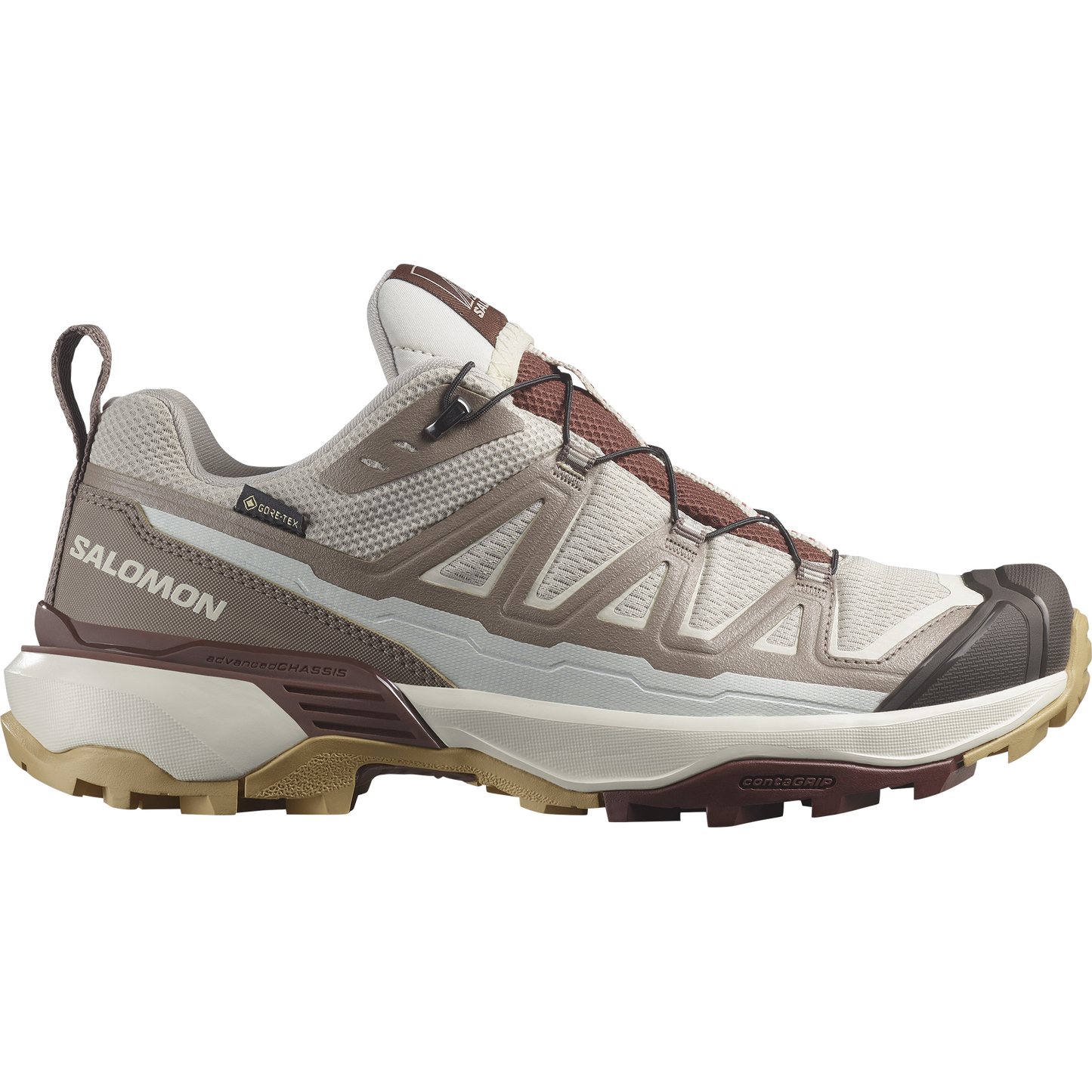 X ULTRA 360 EDGE GTX W Women Hiking Shoes Silver Cloud / Iron / Rum Raisin