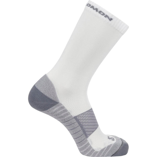 AERO CREW Unisex Running Socks in White / Quarry / Quiet Shade