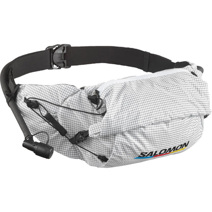 CROSS SEASON WAIST RACE Unisex Running Bag in White/Black