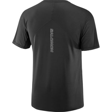 SENSE AERO SS Men Running Shirt in Deep Black