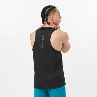 SENSE AERO SINGLET Men Running in Deep Black