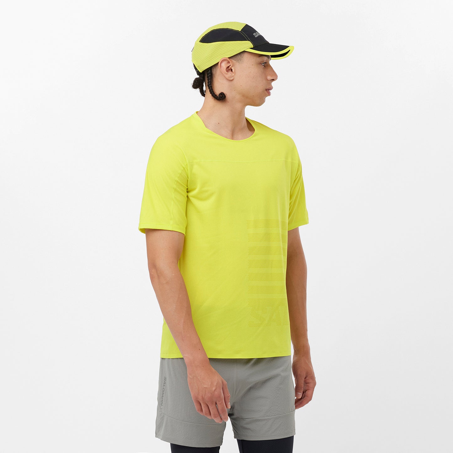 SENSE AERO SS TEE GFX Men Running in Sulphur Spring / Citronelle