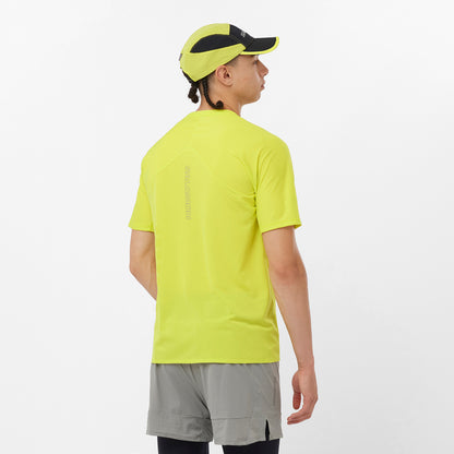 SENSE AERO SS TEE GFX Men Running in Sulphur Spring / Citronelle