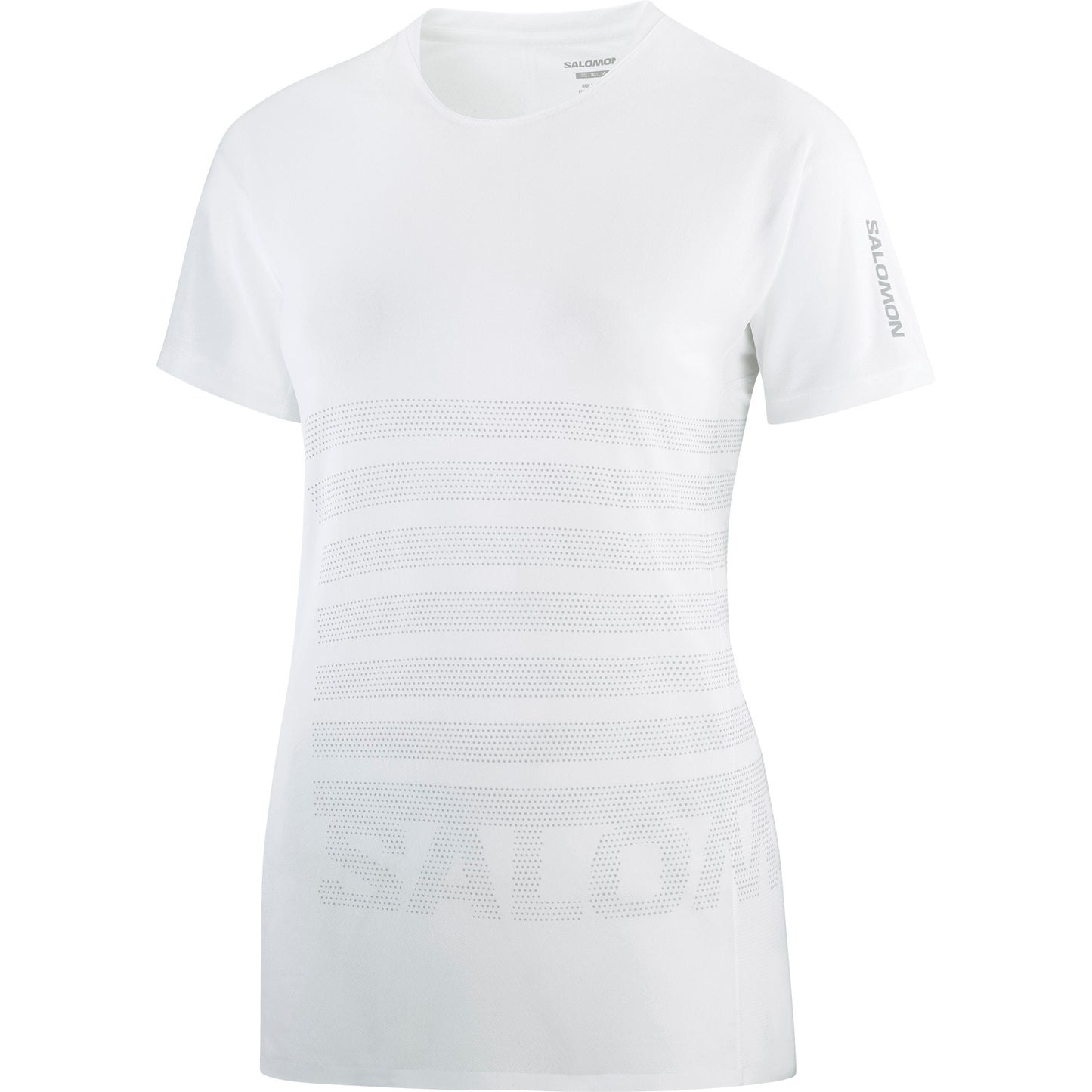 SENSE AERO SS TEE GFX Women Running in White / Gray Violet