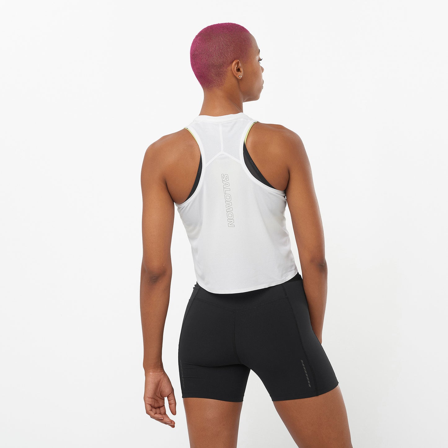 SENSE AERO SHORT TANK Women Running in White