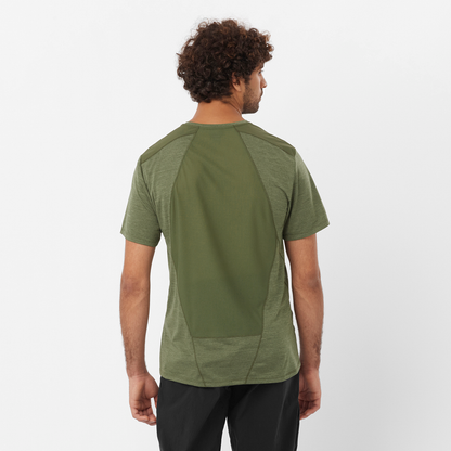 OUTLINE SS Men Hiking Shirt in Grape Leaf