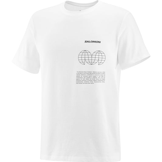 SAL GLOBE GRAPHIC Men Short Sleeve Shirt in White