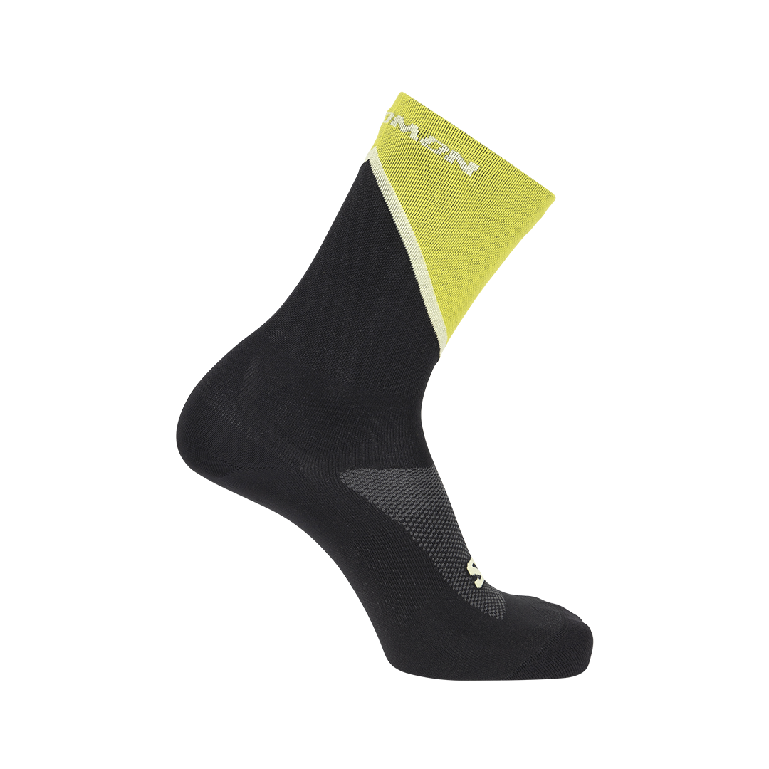 PULSE CREW Unisex Running Socks Black/Sulphur Spring/Tr Black/Sulphur Spring/Tr