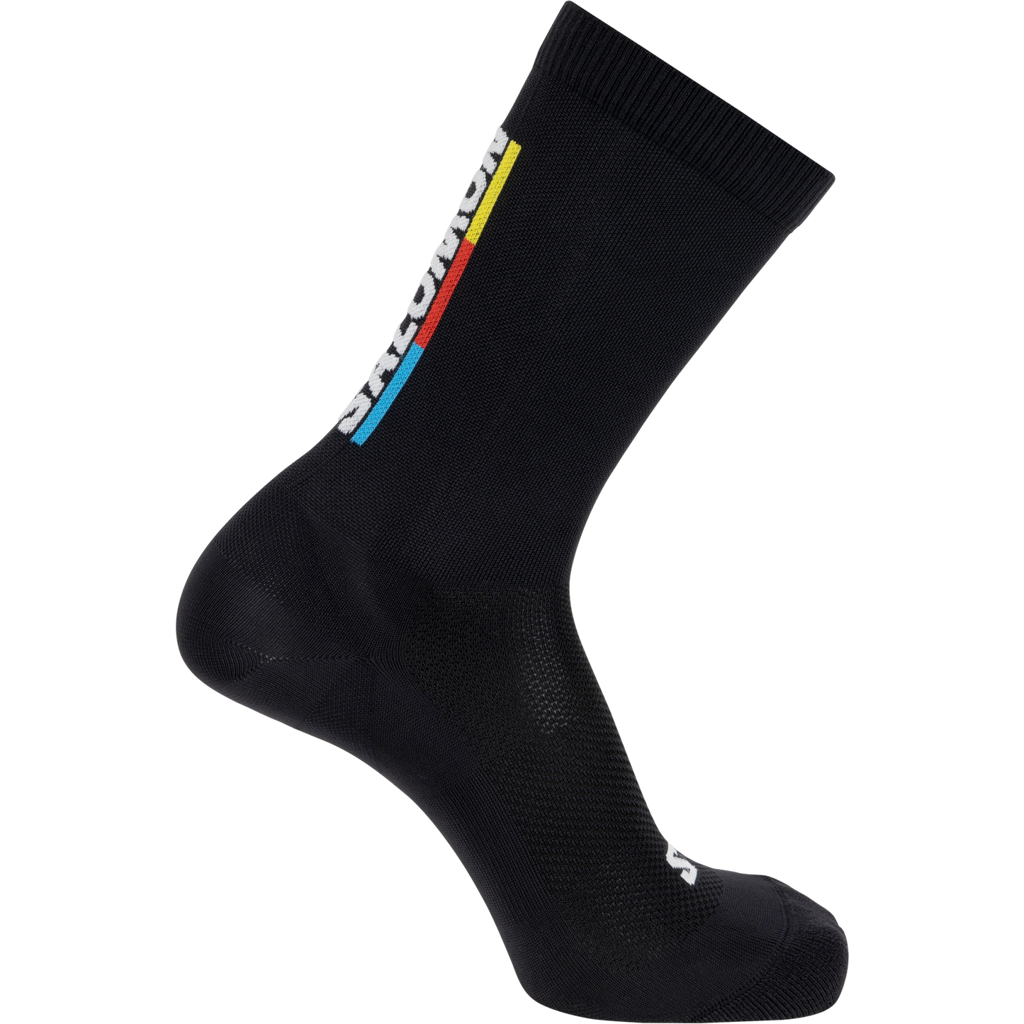 PULSE RACE FLAG CREW Unisex Running  Socks in Black / Bright Red / Lemon