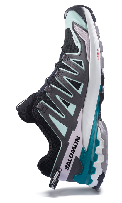 XA PRO 3D V9 GTX Women Outdoor Shoes in Black / Bleached Aqua / Harbor Blue